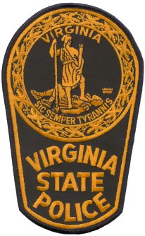 Parche de hombro para oficial de la Policía Estatal de Virginia