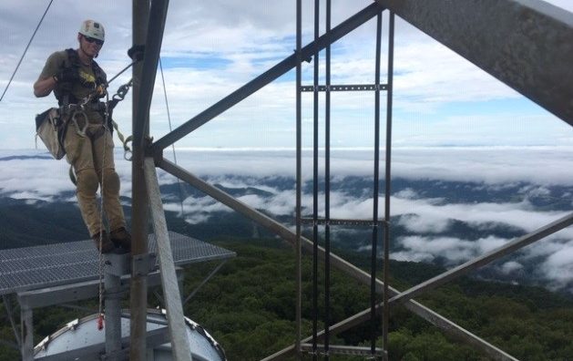 Un escalador de torres VSP.