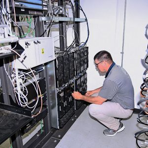 Inspección de racks de servidores